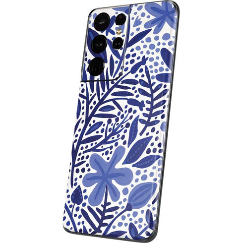Cat Coq Blue Garden Galaxy S21 Ultra 5G Skin